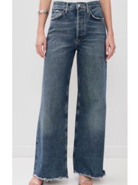 NWT AGOLDE Dame Hi Rise Wide Leg Jean 24